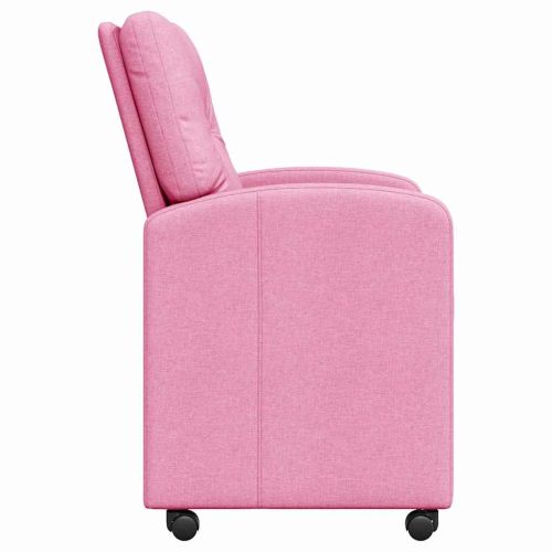 Столове с Колела с колела 2 pcs Розово 57 x 67 x 95 см текстил
