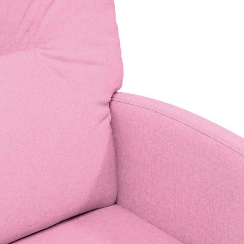 Столове с Колела с колела 2 pcs Розово 57 x 67 x 95 см текстил