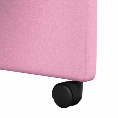 Столове с Колела с колела 2 pcs Розово 57 x 67 x 95 см текстил