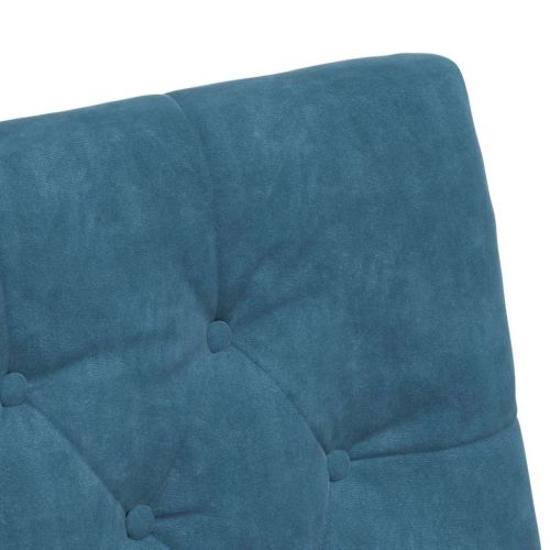 Столове с Колела с колела 2 pcs Синьо 58 x 67 x 97 см Кадифе