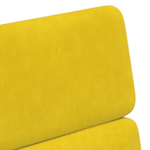 Столове с Колела с колела 2 pcs Жълто 58 x 65 x 98 см Кадифе