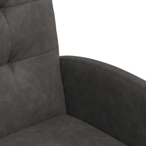 Столове с Колела 2 pcs Черно 58 x 67 x 97 см Изкуствена