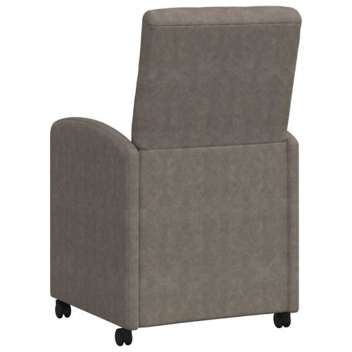 Столове с Колела с колела 2 pcs Сив 58 x 67 x 97 см Изкуствена