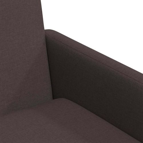 Обедени столове 2 pcs Тъмнокафяв 57 x 67 x 95 см текстил