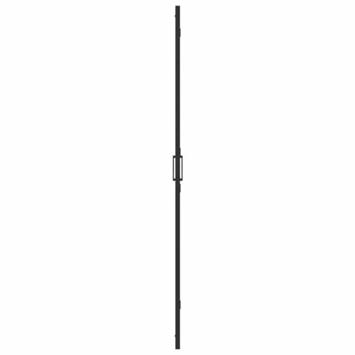 Стена за душ с влизане Черно 70 x 6,5 x 190 см