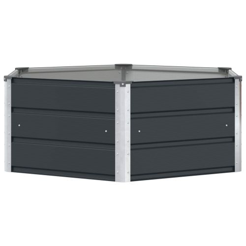 Кашпа Антрацит 129 x 129 x 45 cm Стомана