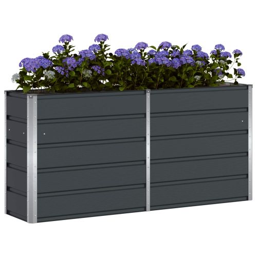 Кашпа Антрацит 160 x 40 x 75 см Стомана