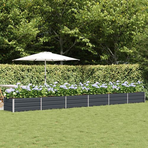 Кашпа Антрацит 600 x 80 x 45 cm Стомана