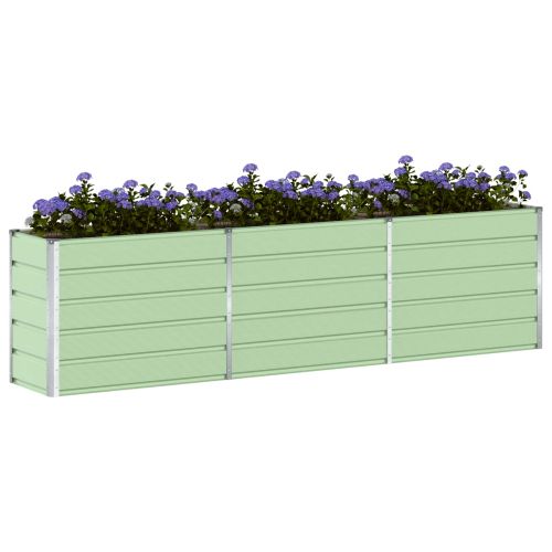 Кашпа Пастелно зелено 290 x 50 x 75 см Галванизирана стомана
