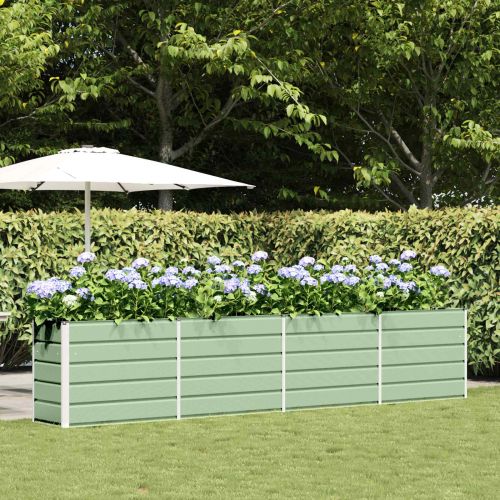 Кашпа Пастелно зелено 385 x 50 x 77 см Галванизирана стомана