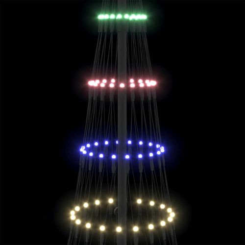 LED Коледна Елха Многоцветен 184.5 см Метал