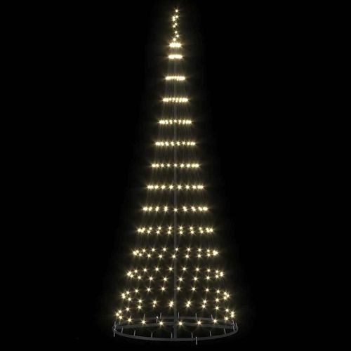 LED Коледна Елха Топло бяло 250 cm Метал