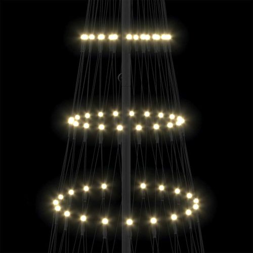 LED Коледна Елха Топло бяло 250 cm Метал