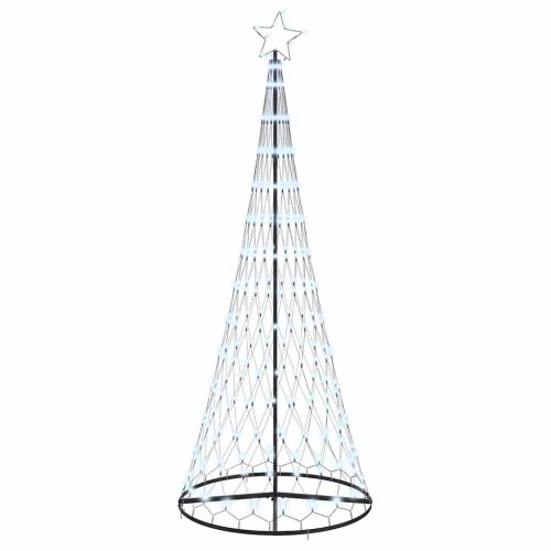 LED Коледна Елха с 295 LED светодиода Хладно бяло 250 cm Метал