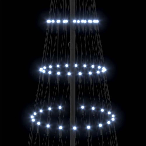 LED Коледна Елха с 295 LED светодиода Хладно бяло 250 cm Метал