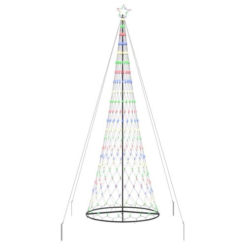 LED Коледна Елха с 455 LED светодиода Многоцветен 399 см Метал