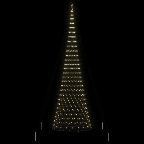 LED Коледна Елха Топло бяло 500 cm Метал