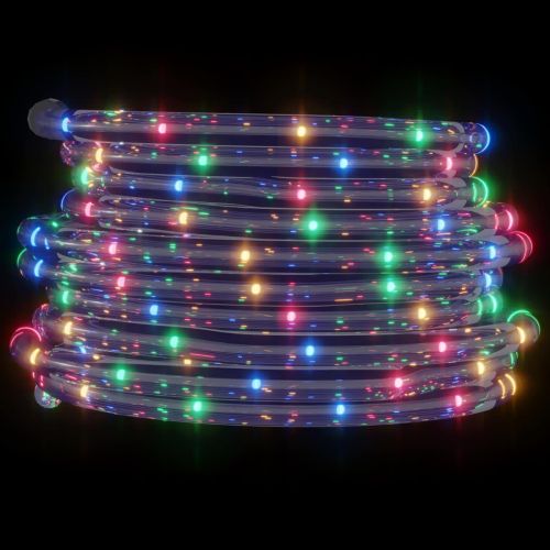 Светещо въже с 2400 LED светодиода Многоцветен 100 m ПВЦ