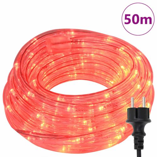 Светещо въже с 1200 LED светодиода Червено 50 m ПВЦ