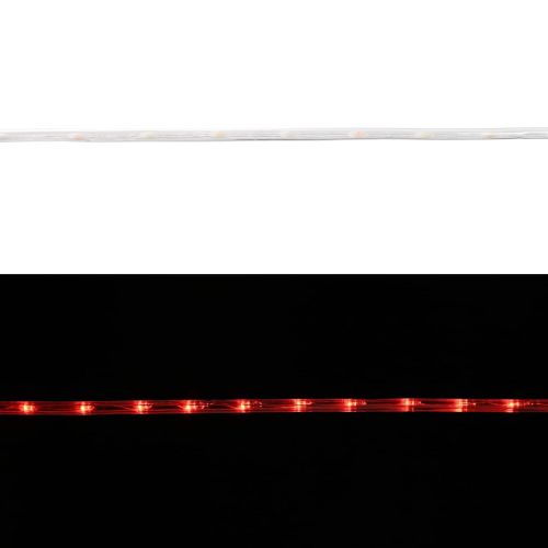 Светещо въже с 2400 LED светодиода Червено 100 m ПВЦ