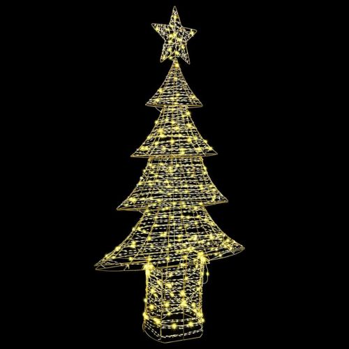 Коледно дърво с 240 LED светодиода Топло бяло 181 cm PET