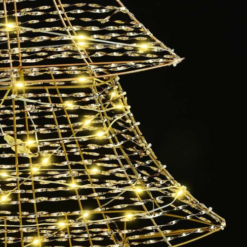 Коледно дърво с 240 LED светодиода Топло бяло 181 cm PET