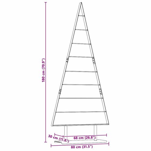 Метално коледно дърво Черно 180 cm Стомана