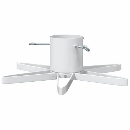 Статив за коледно дърво 1.73 Бяло 50 х 50 х 15,5 см Стомана