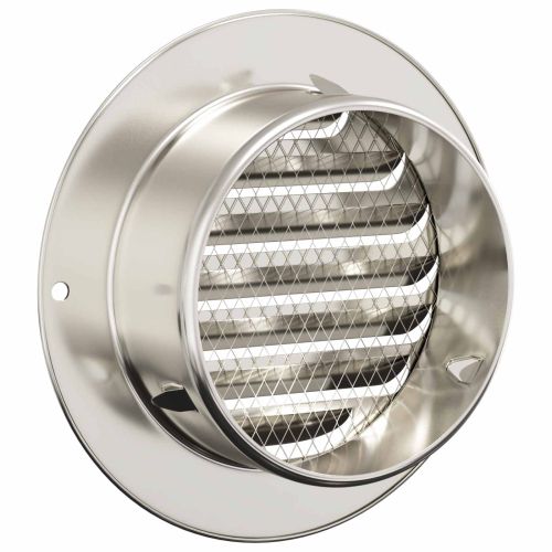 Предпазители за въздушна вентилация 4 pcs Сребрист 80 mm