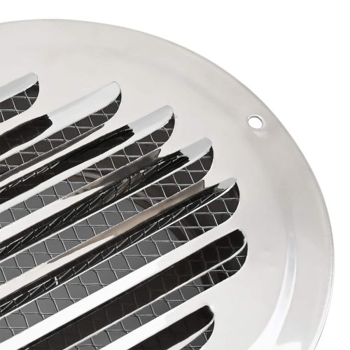 Предпазители за въздушна вентилация 4 pcs Сребрист 80 mm