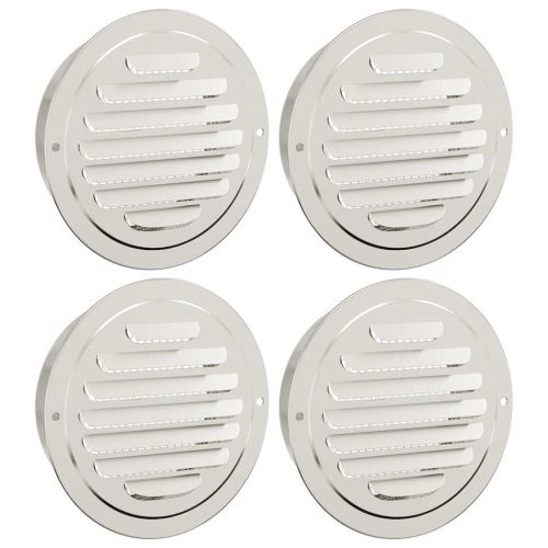 Предпазители за въздушна вентилация 4 pcs Сребрист 125 mm