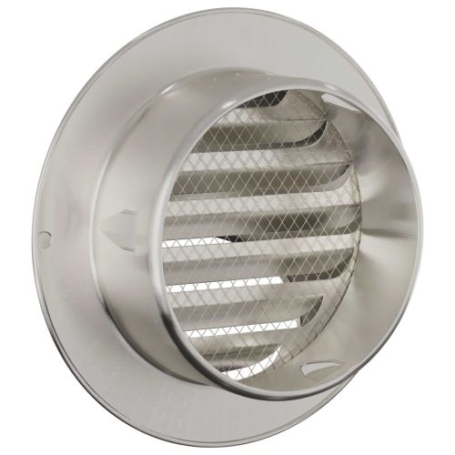 Предпазители за въздушна вентилация 2 pcs Сребрист 80 mm