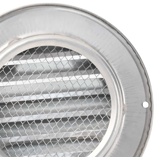 Предпазители за въздушна вентилация 8 pcs Сребрист 80 mm