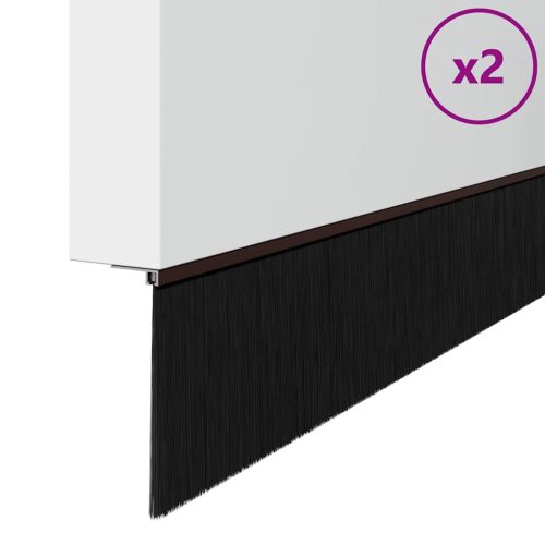 Запечатващи четки за врата с винтово закрепване 2 pcs Кафяво