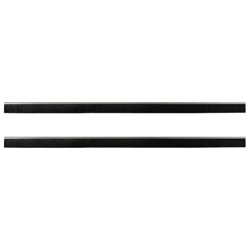 Запечатващи четки за врата с винтово закрепване 2 pcs Сребрист