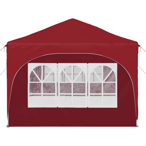 Поп-ъп парти палатка Бургундско червен 575 x 288 x 245 см