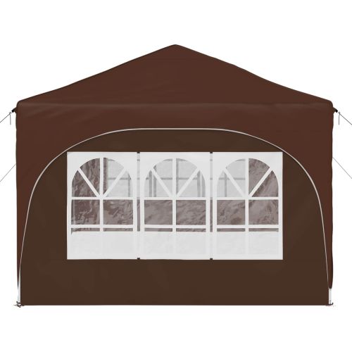 Поп-ъп парти палатка Кафяво 575 x 288 x 245 см Оксфордска тъкан