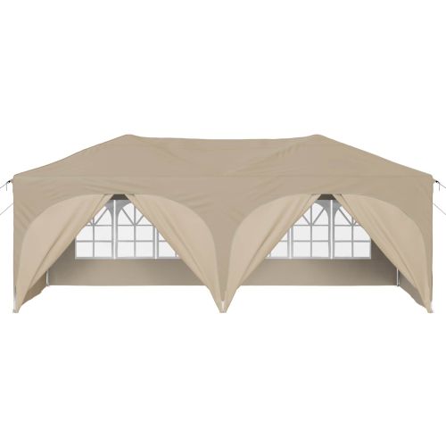 Поп-ъп парти палатка Крем 575 x 288 x 245 см Оксфордска тъкан