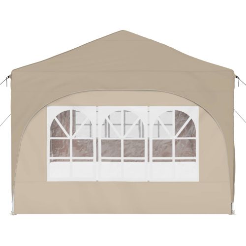 Поп-ъп парти палатка Крем 575 x 288 x 245 см Оксфордска тъкан