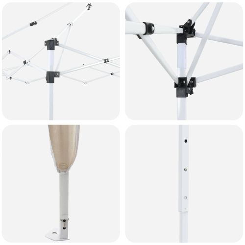 Поп-ъп парти палатка Крем 575 x 288 x 245 см Оксфордска тъкан