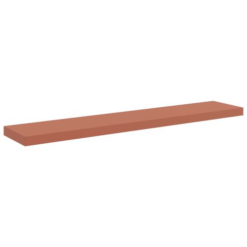 Стенен рафт 4 pcs Червено 120 x 23,5 x 4 см Инженерно дърво