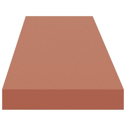 Стенен рафт 4 pcs Червено 120 x 23,5 x 4 см Инженерно дърво