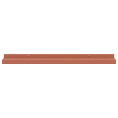 Стенен рафт с рафт 2 pcs Червено 60 x 9 x 3 cm Инженерно дърво