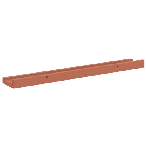 Стенен рафт с рафт 2 pcs Червено 60 x 9 x 3 cm Инженерно дърво