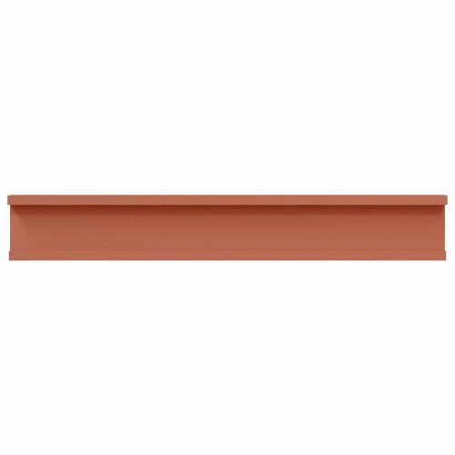 Стенен рафт с рафт 2 pcs Червено 60 x 9 x 3 cm Инженерно дърво
