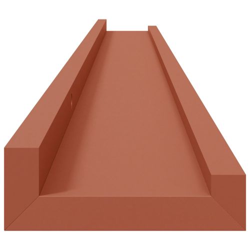 Стенен рафт с рафт 2 pcs Червено 100 x 9 x 3 cm Инженерно дърво