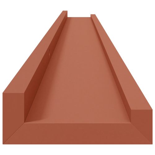 Стенен рафт с рафт 4 pcs Червено 115 x 9 x 3 cm Инженерно дърво