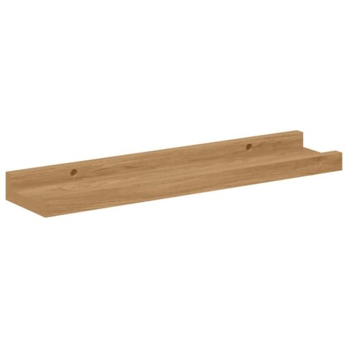 Стенен рафт с рафт 2 pcs Кафяво 40 x 9 x 3 cm Инженерно дърво