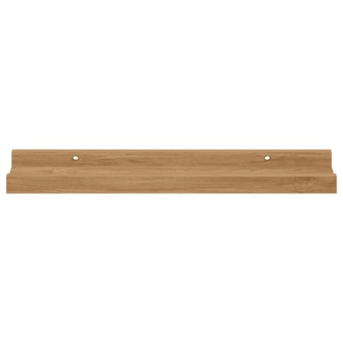 Стенен рафт с рафт 2 pcs Кафяво 40 x 9 x 3 cm Инженерно дърво