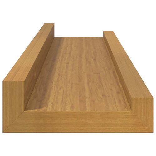 Стенен рафт с рафт 4 pcs Бежово 40 x 9 x 3 cm Инженерно дърво